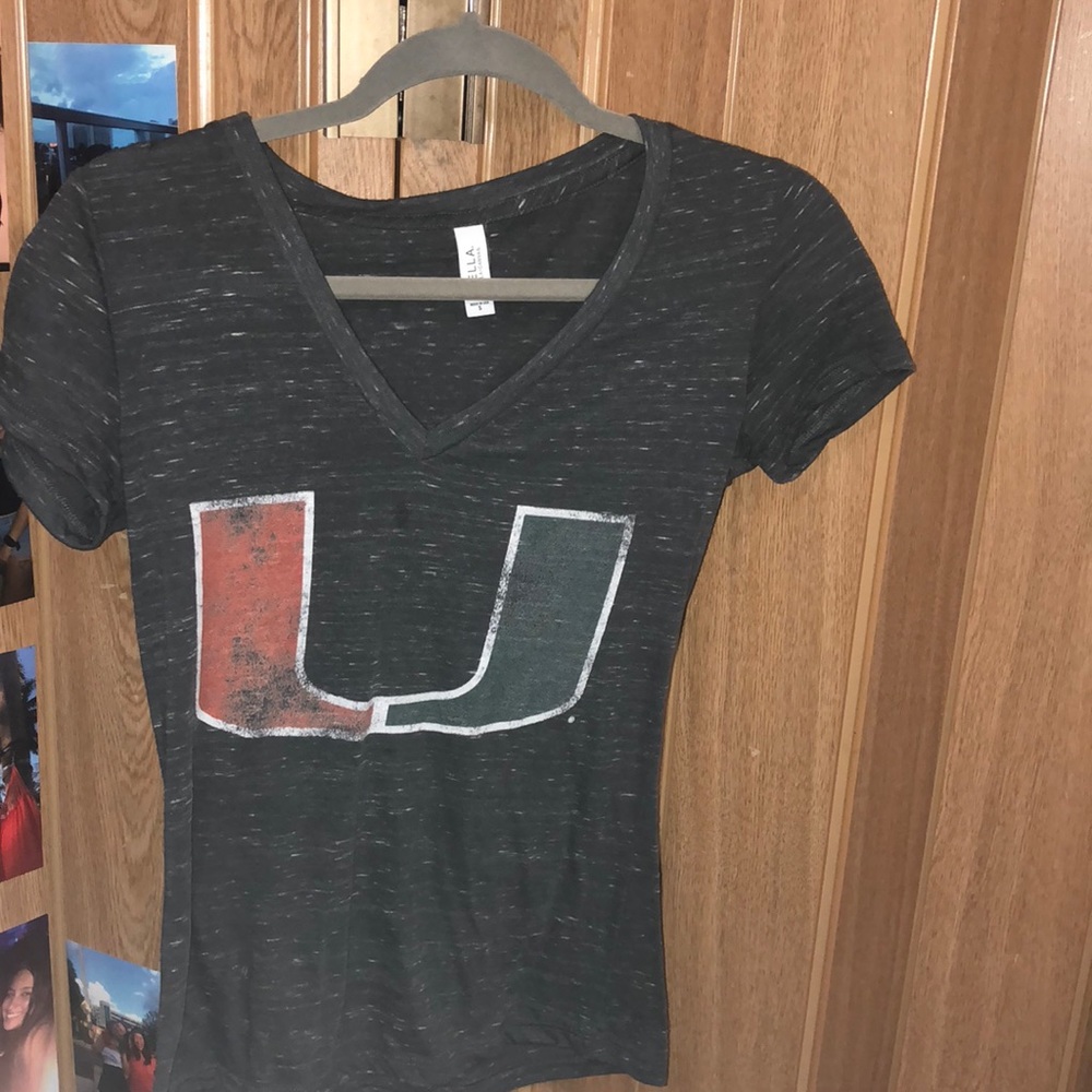 University of Miami V-Neck Tee